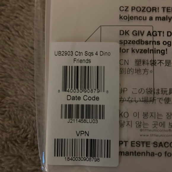 Little Unicorn Cotton Muslin Squares Dinosaur - Picture 3 of 4